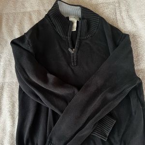 LL Bean Quarter Zip Dress Sweater